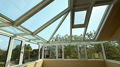 LandVac Titanium Vacuum Glass Skylight Roof Project