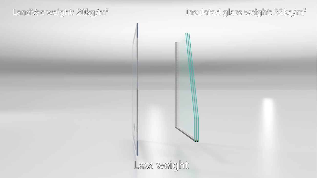 Landvac vacuum glass