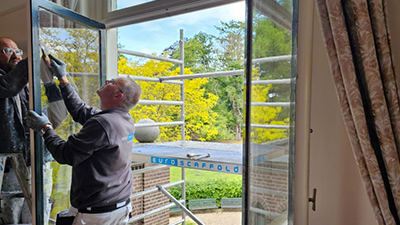 LandVac Vacuum Glass for Sustainable Window Restoration at Landgoed Oxerhof